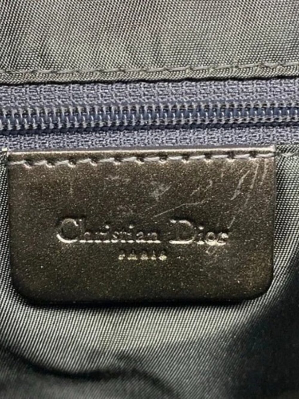 DIOR/ChristianDior Double Saddle Bag Dark Brown Patent Leather Shoulder Bag - Picture 8 of 15